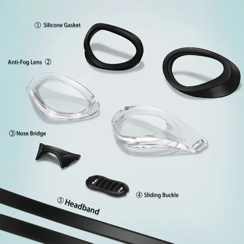 Swimming Goggles Anti Fog & Clear Vision, No Leaking | SAMAG