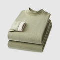 Autumn Winter Men's Cashmere Thermal Underwear Women's Cashmere Thermal Fall Pants Padded and Thickened Couples Set
