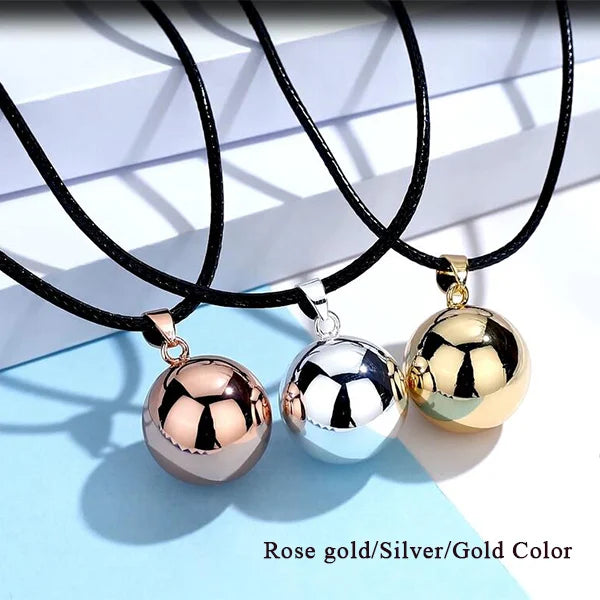 Eudora Harmony Ball Pendant Necklace Pregnancy Chime Ball Mexcian Bola Pendants Wishing Balls Fine Jewelry for Women Best Gift