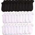 5/10 /20/30 Pairs Unisex Casual Plain Color Boat Socks | SAMAG