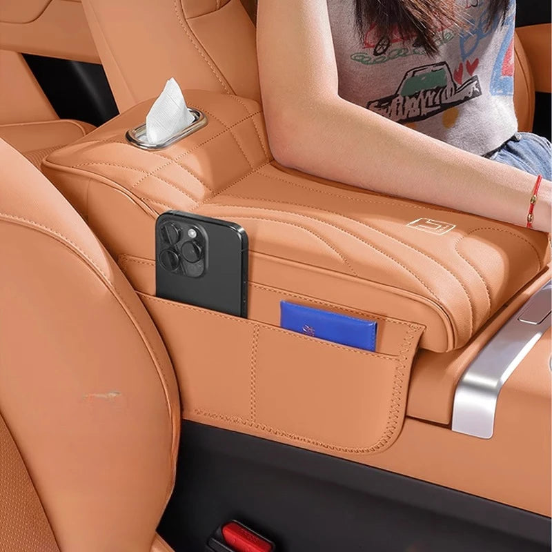 For GWM Tank 500 Hi4-T Hi4-Z 2025 2024 Armrest Box Height Pad Special Central Elbow Support Tissue Box Storage Box