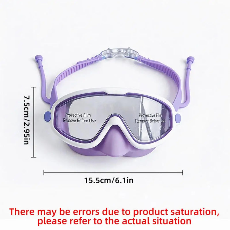 Kids Swimming Goggles with Nose Cover Anti-fog Waterproof | SAMAG