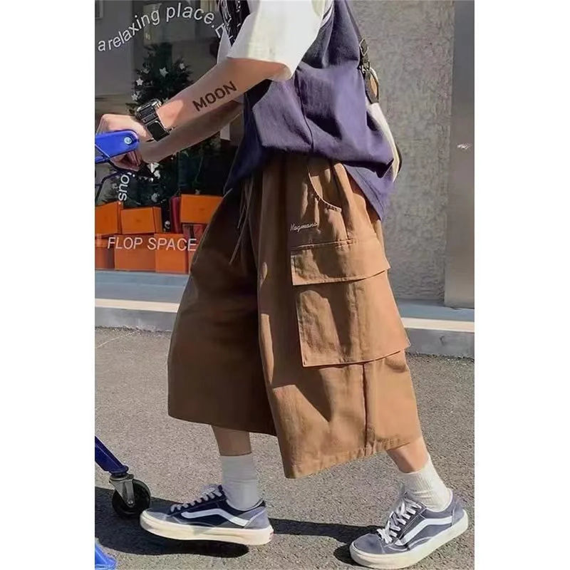 Cool Summer Hip Hop Cargo Shorts for Men's Slim Loose Ins | SAMAG