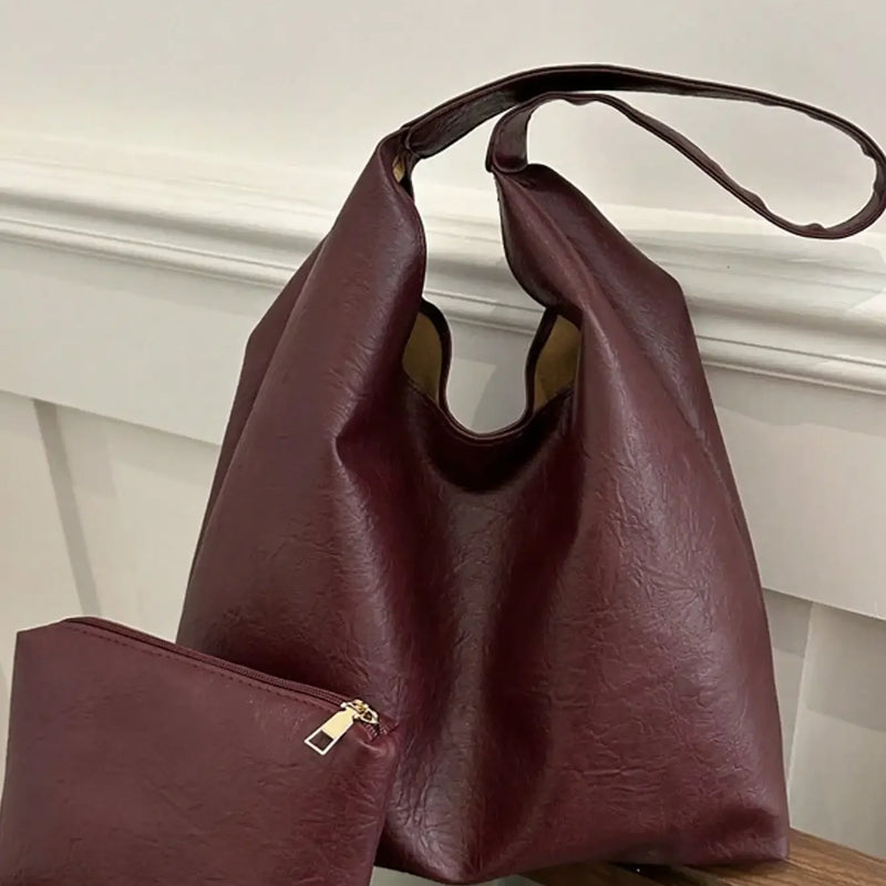 Large Capacity Solid Color Women's Shoulder Bag, Multifunctional Crossbody Bag, Women's Shoulder Tote Bag, Large Capacity Crossbody Tote Bag, Casual Work Bag