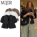 Ruffle Blouses Woman Puff Sleeve Shirts and for Women | SAMAG