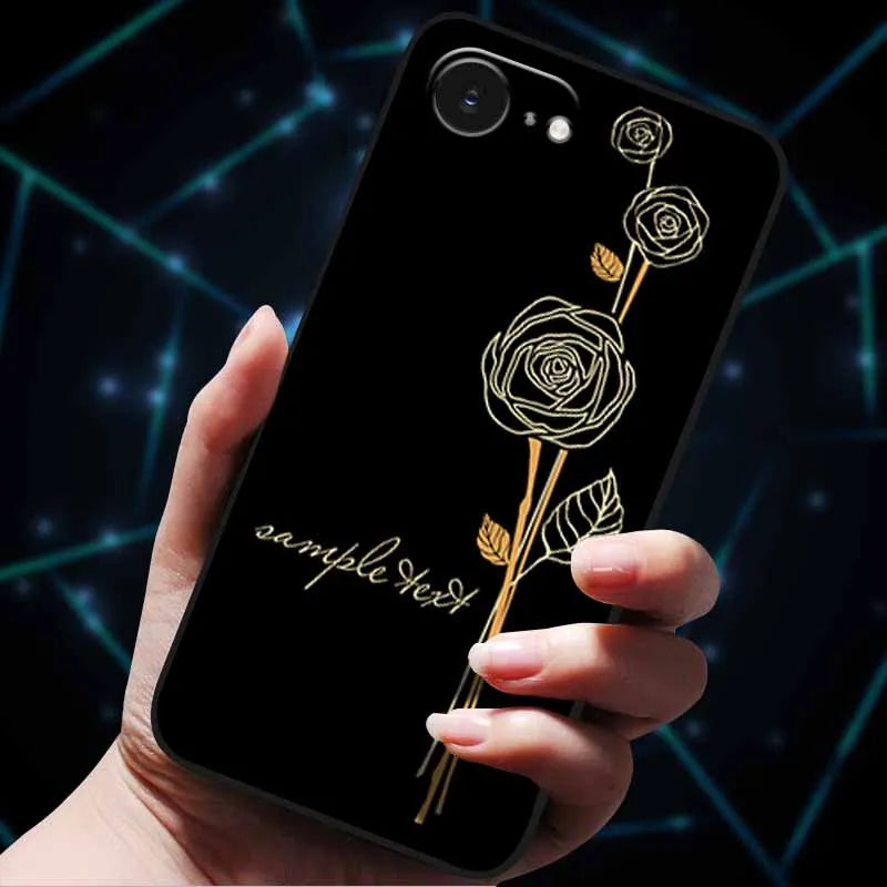 3D Flowers Emboss Fundas For iphone 16E Case iphone16 E Soft Silicone Phone Cases for iphone16 16 Back Cover Coque iphone16e Bag
