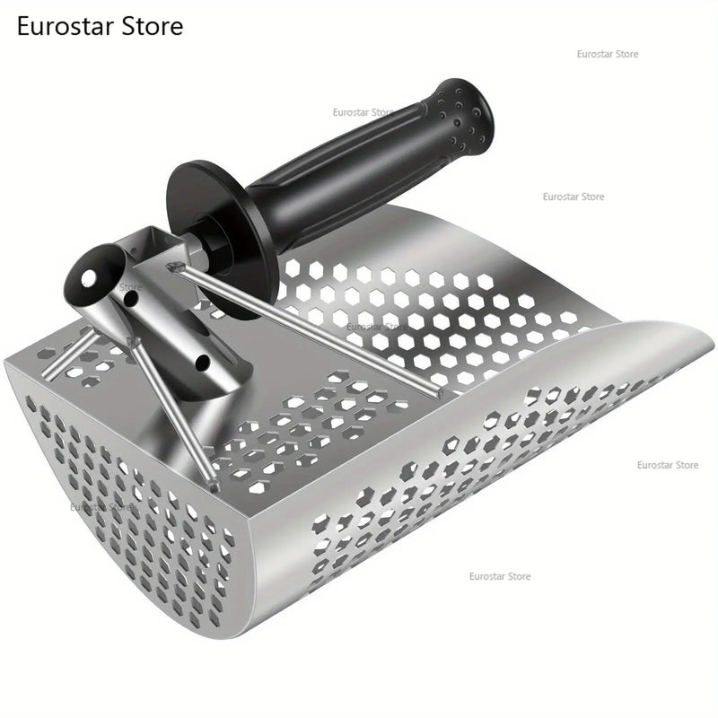Beach Sand Scoop Shovel Metal Detector Sand Scoops Treasure Detecting Metal Detector Hunting Stainless Steel Tool Hex