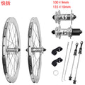 Bicycle Disc Brake Wheelset Folding 20 Inch Wheelset 406 /451Disc Brake 40 High Aluminium Rims Aluminium Hubs 5 Perrin