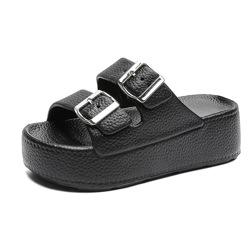 Summer women's sandals Bocken sandals thick bottom 5 cm non-slip slippers indoor home slippers women's outdoor beach shoes