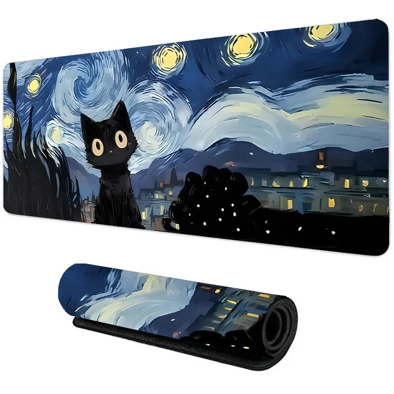 Anime creative art Abstract cat XXL Large Mouse Pad Game Home Cool Mouse Pad Notebook Desktop Computer Accessories Game Desk Pad