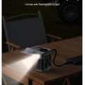 Mini 8000mAh Travel Wearable Waist Fan Camping Outdoor Rechargeable Cooling Fan With Night Light and Power Bank Air Circulator