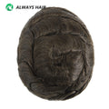 Alwayshair Fine Mono Men Short Toupee 5” Indian Hair Men’s Capillary Prosthesis Monofilament 120 130 Hair System 9x11