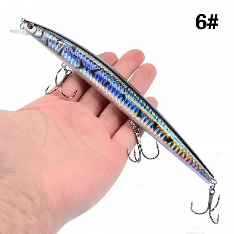 16 Colors 18cm 24g Minnow Fishing Lure Laser Crankbait | SAMAG