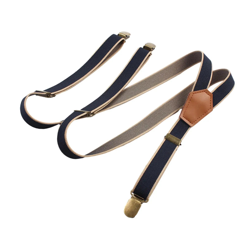 Suspenders for Men Belt Fashion Elastic Trouser Pants Braces with 3 Hooks for Formal Events Business Wedding Costume Pants