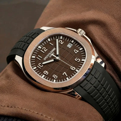 Specht&Sohne 40MM Men's Watches Mechanical Watch Japan Miyota 8215 Movt Rose Gold Stainless Steel Classic 5167 | SAMAG