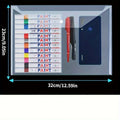 50/20/10 Packs Clear Plastic A4 File Folders with Snap Button Closure - Durable Document Suitable for Office, Home Organization