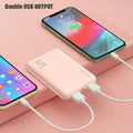 5000mAh Portable Ultra-thin Power Bank With Double USB TYPE C OUTPUT Fast Charging Poverbank For iPhone 14 13 12 8 Xiaomi Huawei