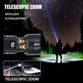 9900LM Powerful LED Flashlight Battery Display USB - View 3 | SAMAG