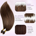 #4 Brown Straight Crochet Human Hair 26 Inch 100% Unprocessed Brazilian Virgin Hair Feather Crochet Human Hair 4 Pack 240G Chocolate Straight Human Crochet Hair Extensions