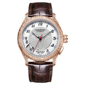 HANBORO Mechanical Alarm Watch Men Automatic Ping Bell Hourly Chime Luxury 100M Waterproof Sapphire Steel Business Unique