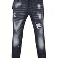 6060 Four Seasons New Men's Washed Ripped Patch Old | SAMAG