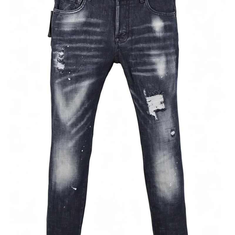 6060 Four Seasons New Men's Washed Ripped Patch Old | SAMAG