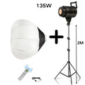 Bowens Video Studio Kit 90/135W 220V Photography Light Dimmable Kit LED Lamp 2m Tripod Flash Studio Lighting 3000-6000K 3 Color