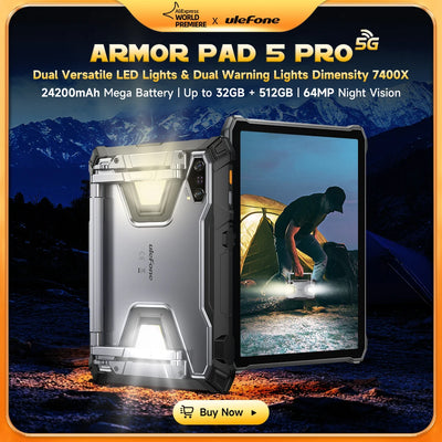 Ulefone Armor Pad 5 Pro 5G Rugged Tablet 24200mAh Android | SAMAG