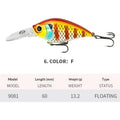 60mm 13.2g Crankbait Fishing Lures Floating Wobbler | SAMAG