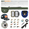 Maximumcatch 3-8WT Fly Fishing Rod And Reel Combo Set 8'6''/9' Medium-fast Fly Rod Pre-spooled Fly Reel & Line &Triangle Tube