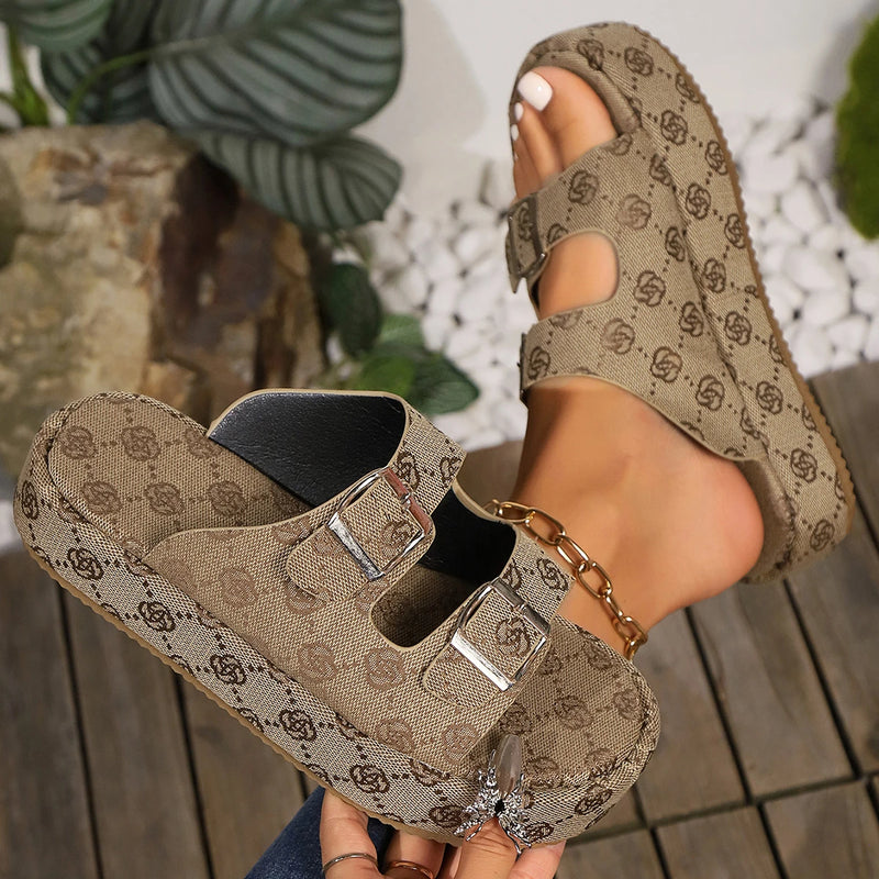 Women's Slippers 2024 New Hot Summer Fashion Women's Sandals Platform Woman Slippers Banquet Party Beach Sandals Slides Women