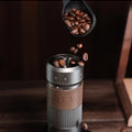 HiBREW Manual Coffee Grinder Aluminum Conical Burr Capacity 22g Hand Coffee Grinder with 11 Levels Adjustable Setting Pour Over