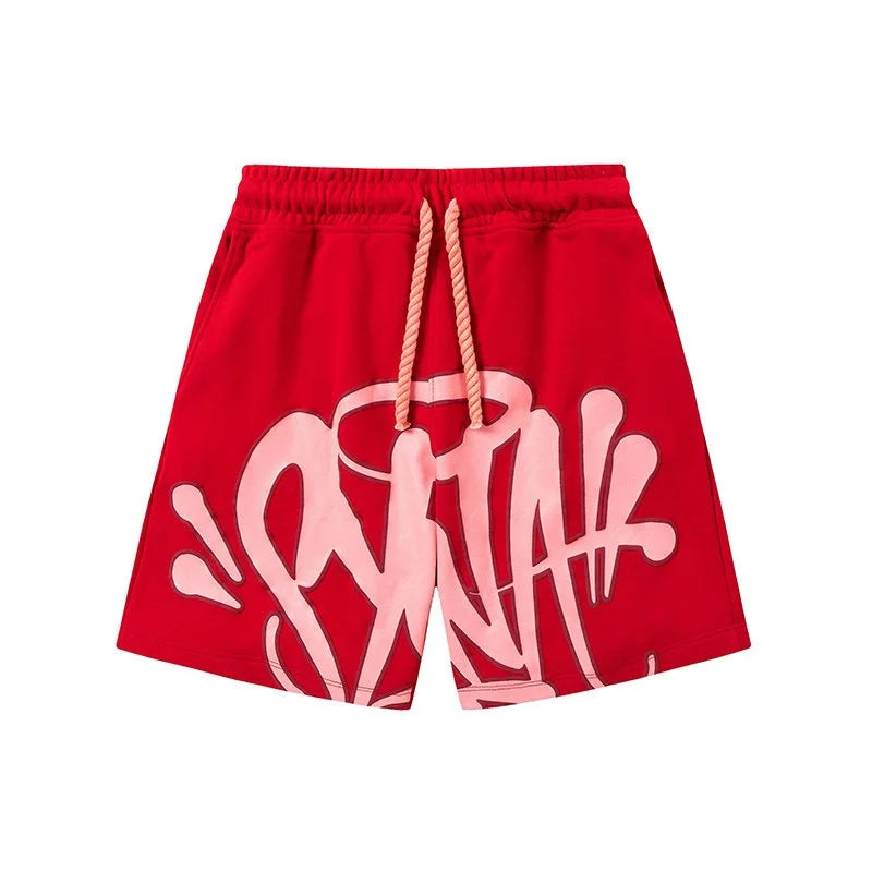 American Street Graffiti Letter Printed Sports Shorts | SAMAG