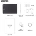 TABLIKE T1161 Graphics Drawing Tablet Ultra-thin Art Creation Sketch with Battery-free Stylus 8 Pen Nibs 8192 Levels Pressure