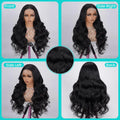 Body Wave Lace Front Wigs Human Hair Pre Plucked 13x6 HD Lace Frontal Human Hair Wigs 200 Density Natural Color Human Hair Wig 13x4 Body Wave Lace Front Wigs Human Hair Pre Plucked Small Knots with Baby Hair 28 inch HD Full F