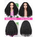 300 Density Burmese Curly Half Wig 100% Human Hair Glueless Ready to Wear Seamless Clip Ins 3 IN 1 Half Wig With Drawstring