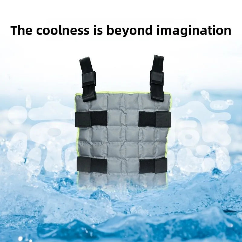 Cooling Vest Ice Pack Adjustable Weight Heat Relief Outdoor Sports Running High Temp Work Lightweight Comfort Portable Practical