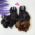 Indian Virgin Hair Human Bundles 8-18inch for Weaving Loose Bouncy Human Hair Natural Ombre Weft Extension for Black Women