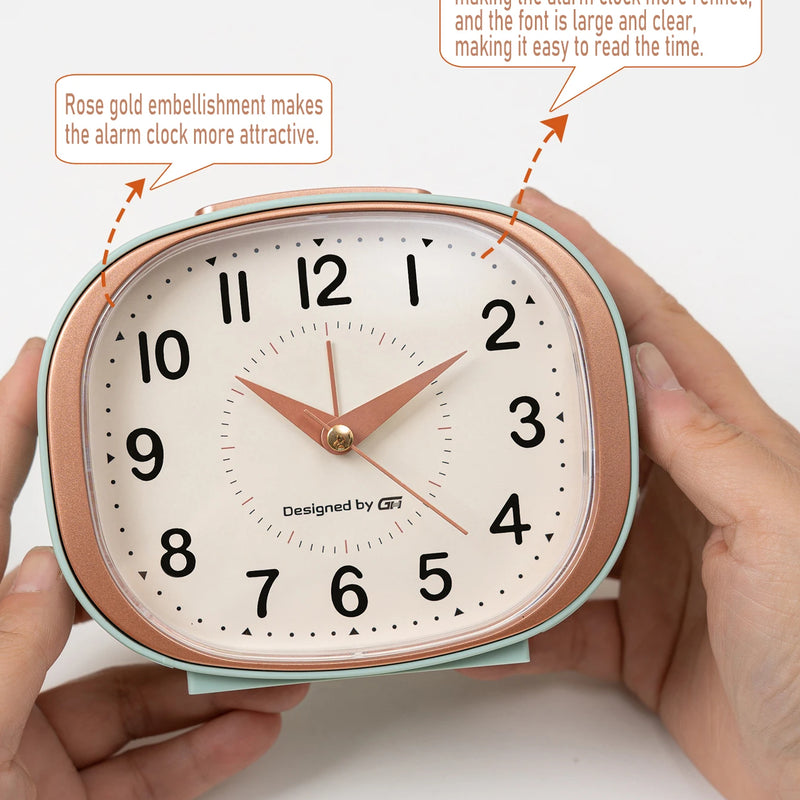 This Quiet Music Alarm Clock Is Perfect for Your Desk or Living Room and Includes Snooze and Night Light Functions.