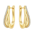 Orstarry S925 Sterling Silver 18k Gold Modern Square Earrings Hoop Earrings For Women Jewelry Original Trendy Anniversary Gifts