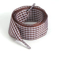 1 Pair Flat Shoelaces Replacement Decorative Check Gingham Shoe Laces for Sneakers Skate Shoe Width 2.5CM Women Men