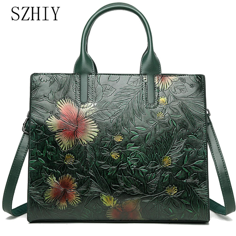 High Quality Handbag Women Designer Shoulder Bag Large Capacity Office Pocket Embossed Diagonal Cross Bag Official Document Bag