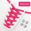1Pair Elastic Laces Sneakers Tennis Flat Shoelaces No Tie Shoe Laces Without Ties Kids Adult 8mm Wide Shoelace Shoes Accessories