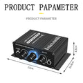 AK-270 HIFI Amplifier Channel 2.0 Stereo Audio Sound Amp Bass Trebl for Home Theater Sound System