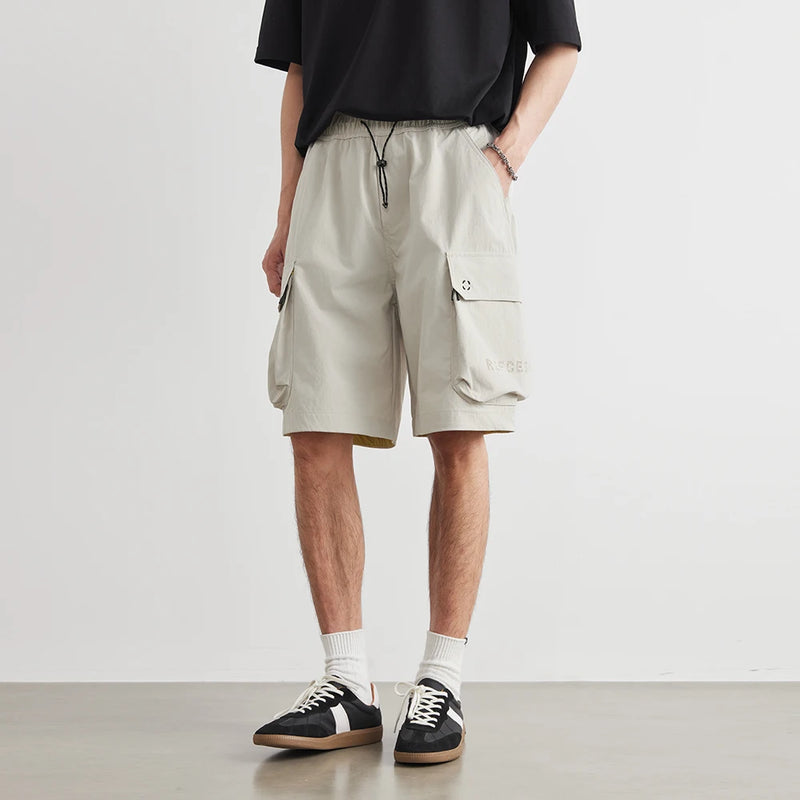 Men's Big Pocket Drawstring Cargo Shorts Summer Trendy | SAMAG