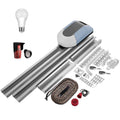 WiFi Control Automation Door Opener 800N Tilting Doors Motor 220V Garage Door Operator Kits With 2 Remote 3m Rails for 12²  Door