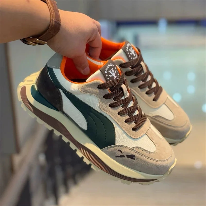 2025 Casual Shoes Men's Sports Sneakers Street Casual Platform Shoes Soft and Comfortable Non-slip Fashion Men's Shoes