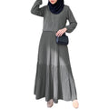 ZANZEA Muslim Women Maxi Dress Modest Fashion Hijab | SAMAG