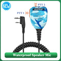 Baofeng Walkie Talkie Speaker Microphone Waterproof PTT Mic For UV-5R UV-16 UV-13 UV-21 UV17 Two Way Radio QuanSheng UV-K5 UV-K6