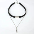 2024 New Black Velvet Choker Necklace Strip Rope Chain Bar Square Tube  Chocker Women Collar Mujer Collier Femme Ras Du Cou
